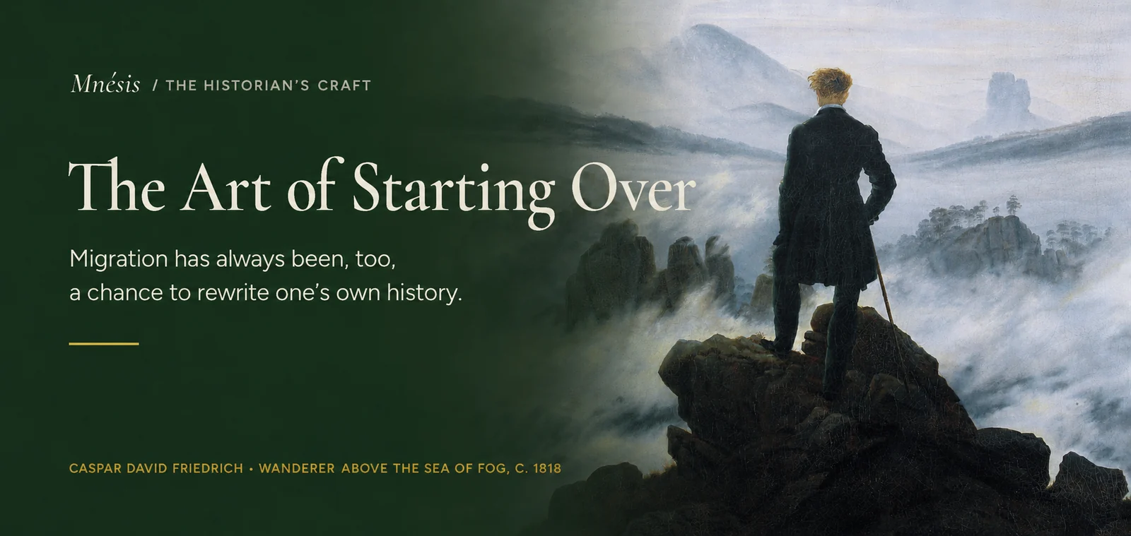The Art of Starting Over · The Historian's Craft, Mnésis