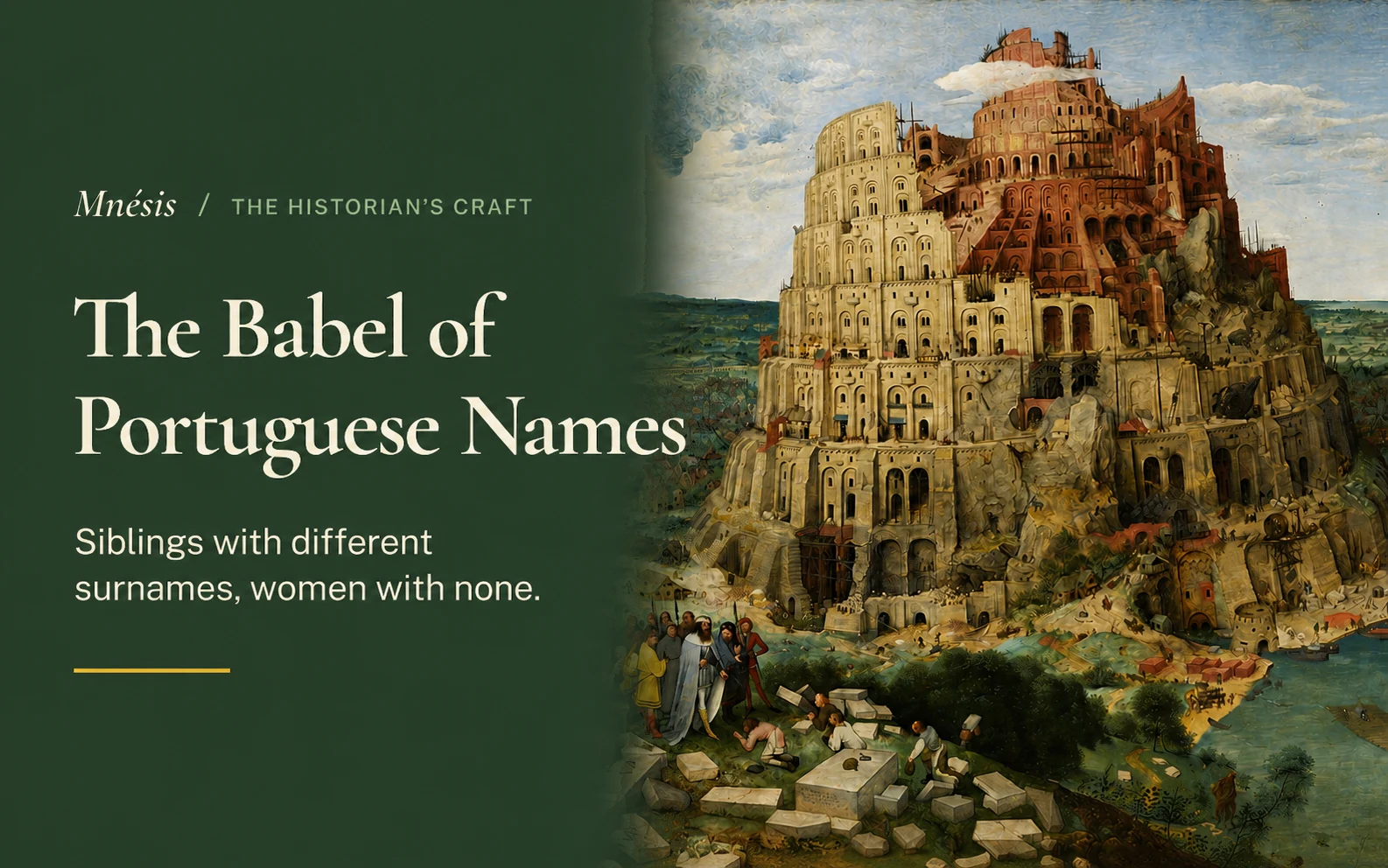The Babel of Portuguese Names