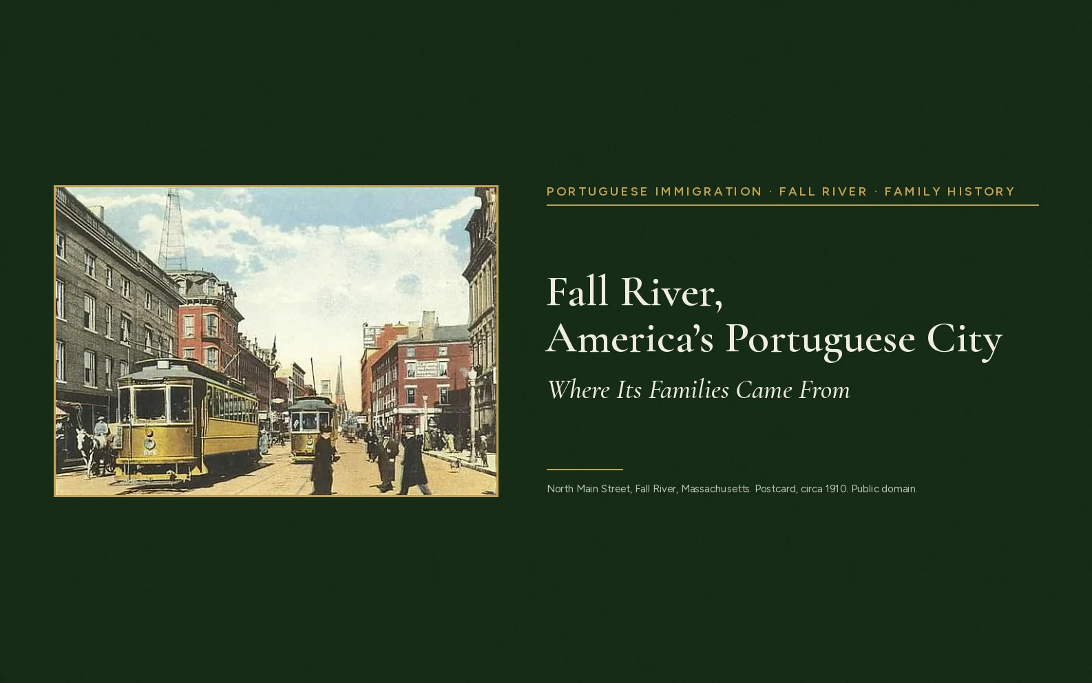 Fall River, America’s Portuguese City