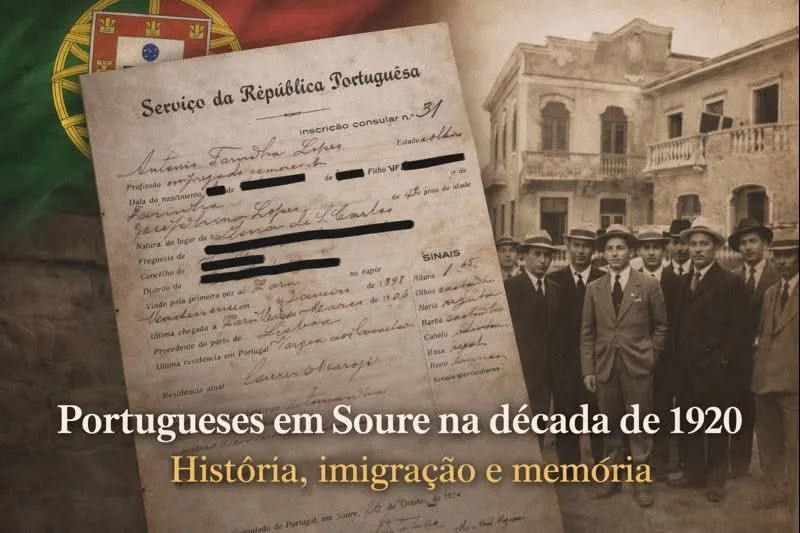 Portugueses em Soure na década de 1920