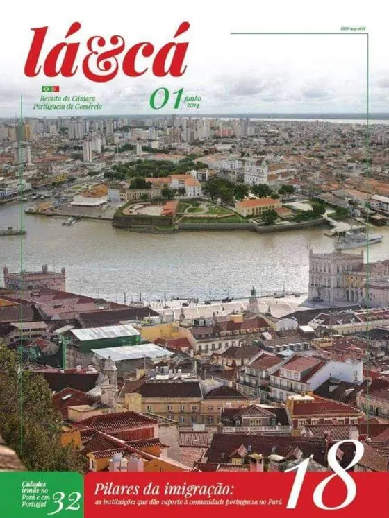 Capa da revista Lá e Cá, da Câmara Portuguesa de Comércio