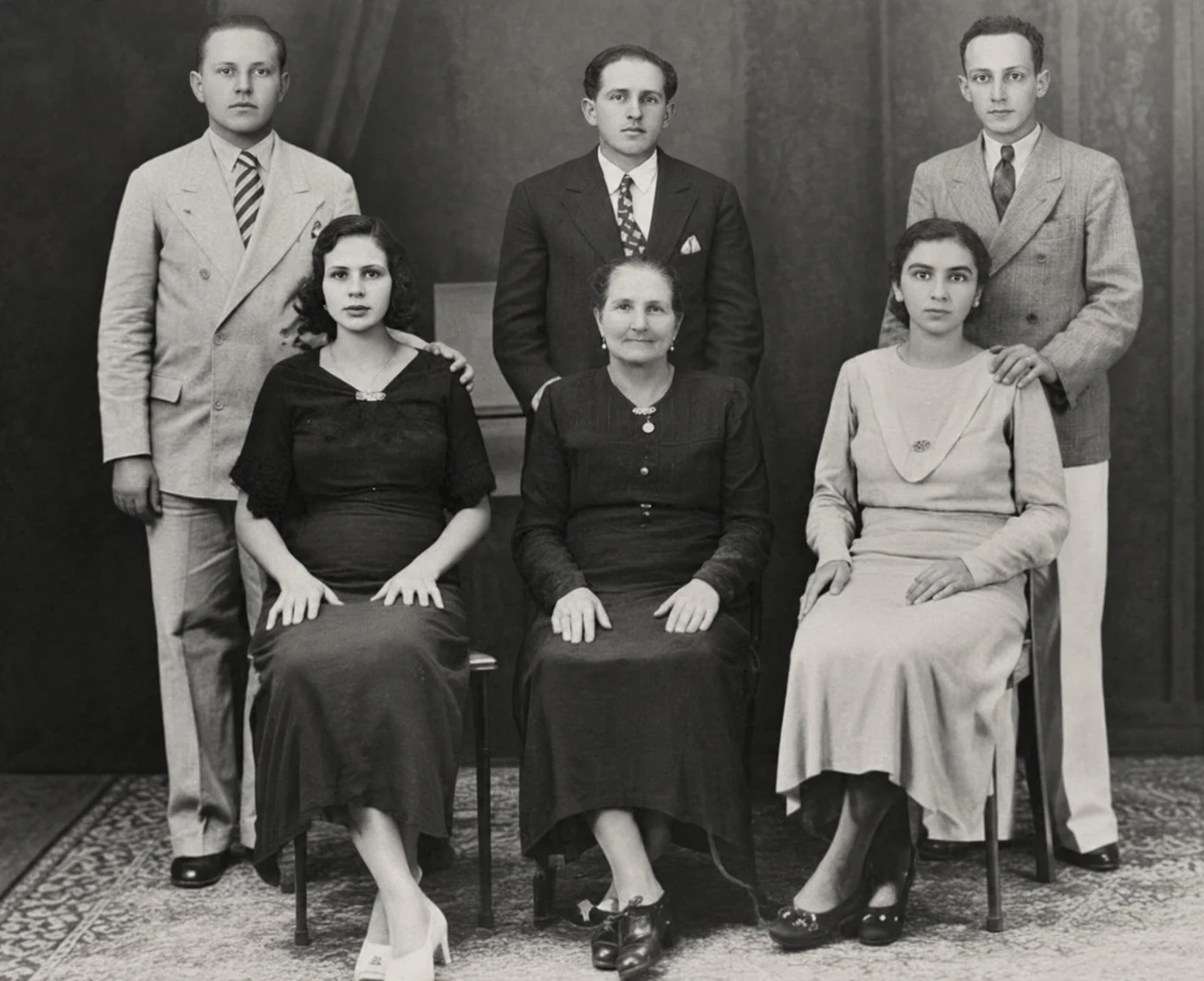 Família Soares Leitão em fotografia de época